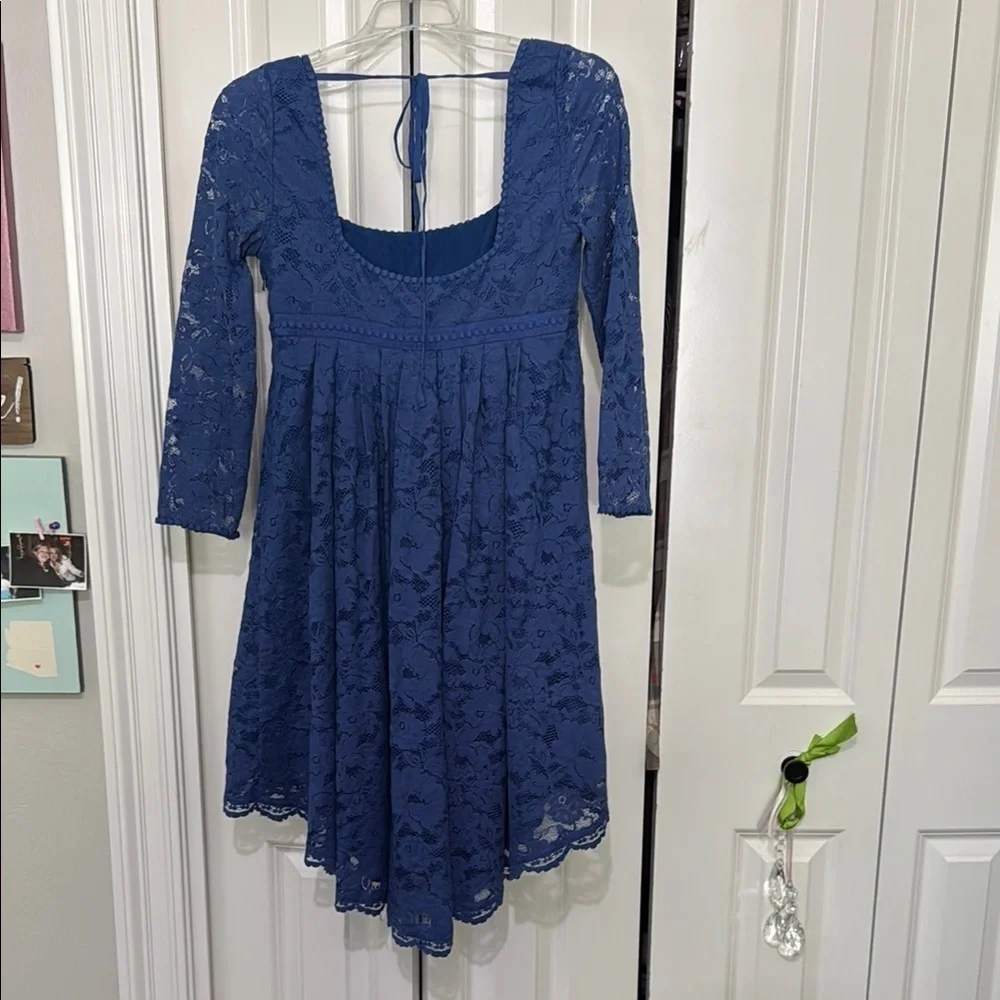 Free People Blue Lace Dress